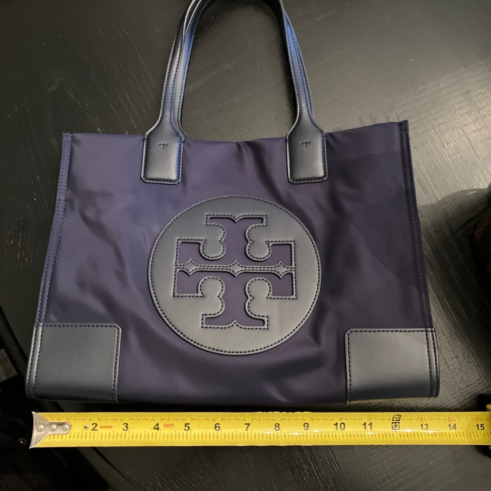 Tory Burch Dark Blue Tote - Picture 5 of 6
